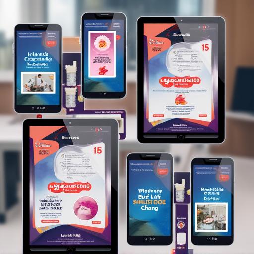 Examples of digital marketing assets for social media.